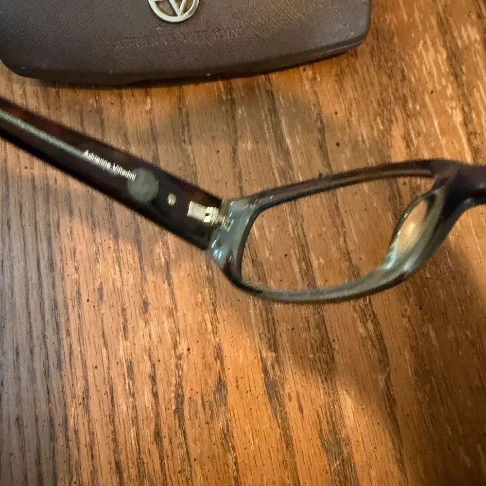 Adrienne Vittadini 1094 TORT BLU Eyeglass Frames 53-17-135 w/ Case